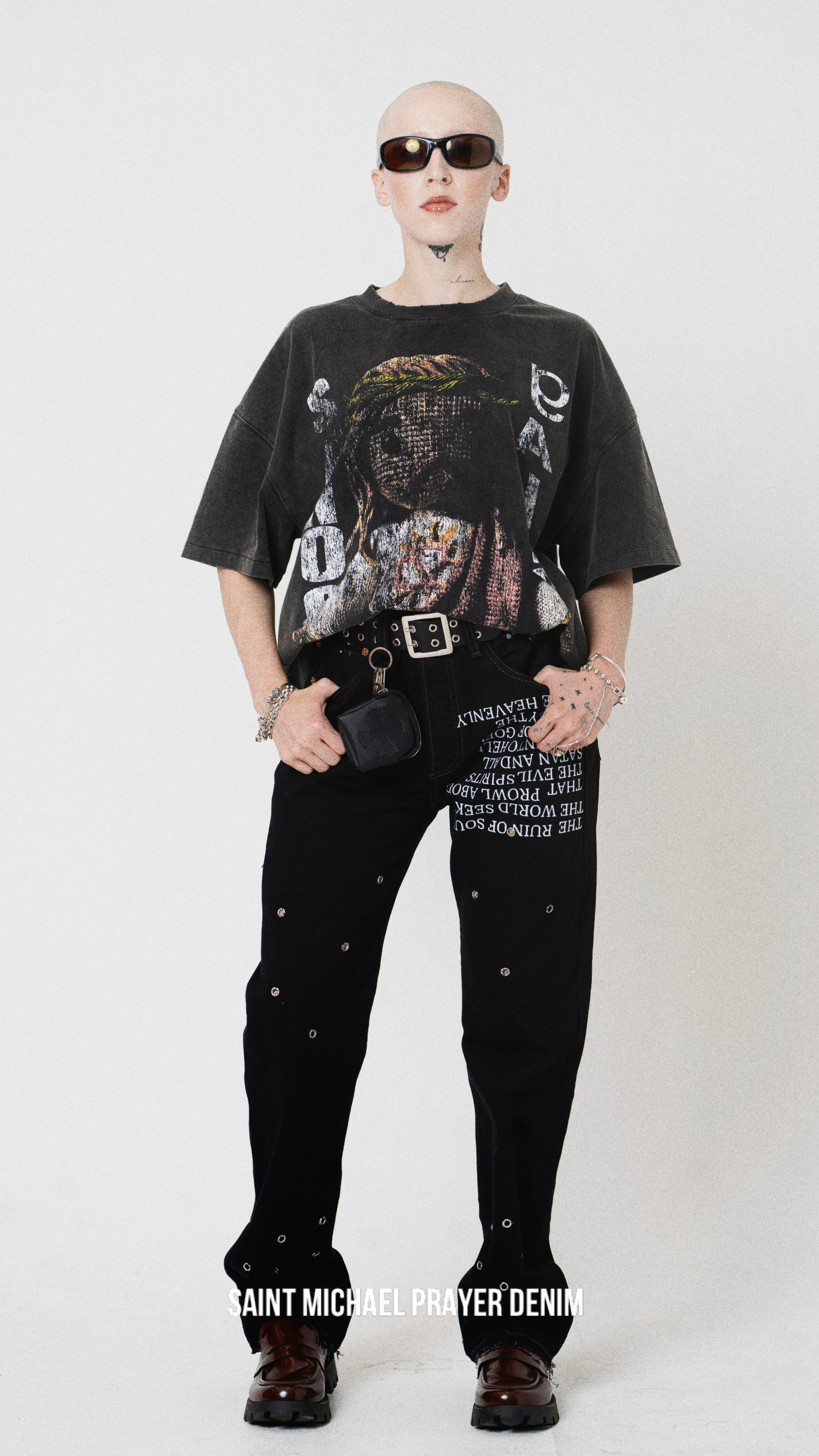 Saint Michael prayer denim