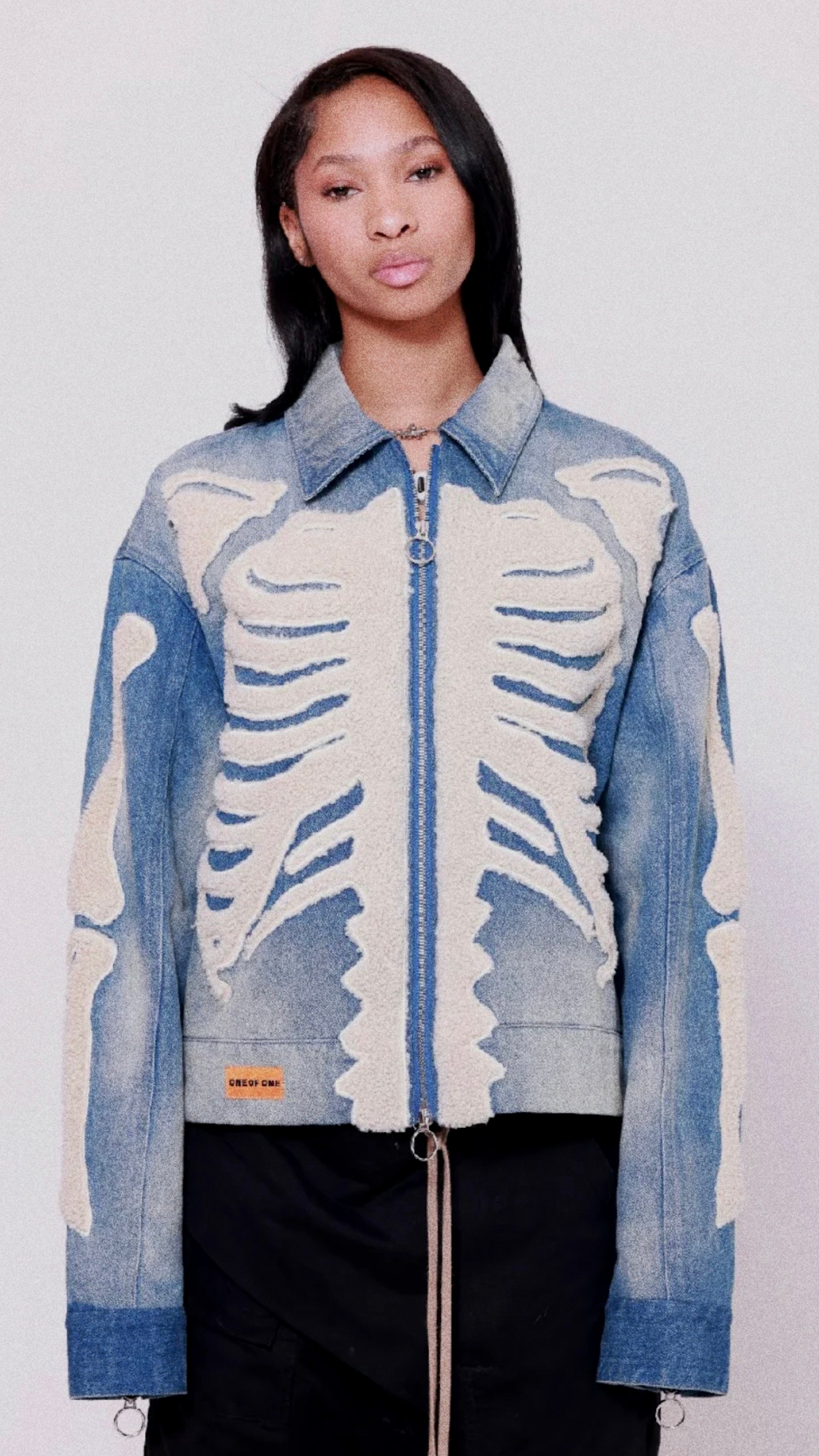 Bone denim jacket