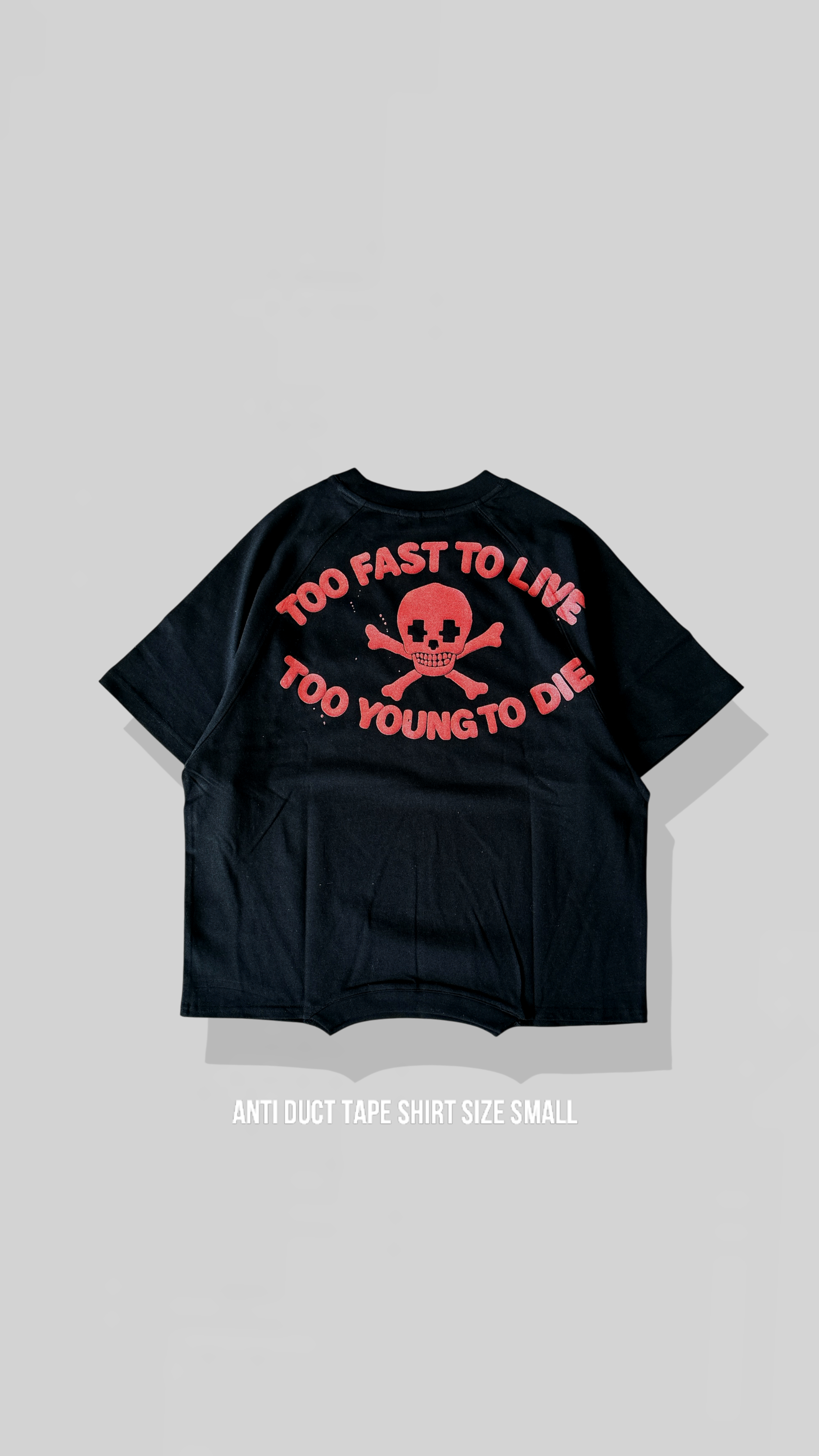 Anti duct tape upside down tee