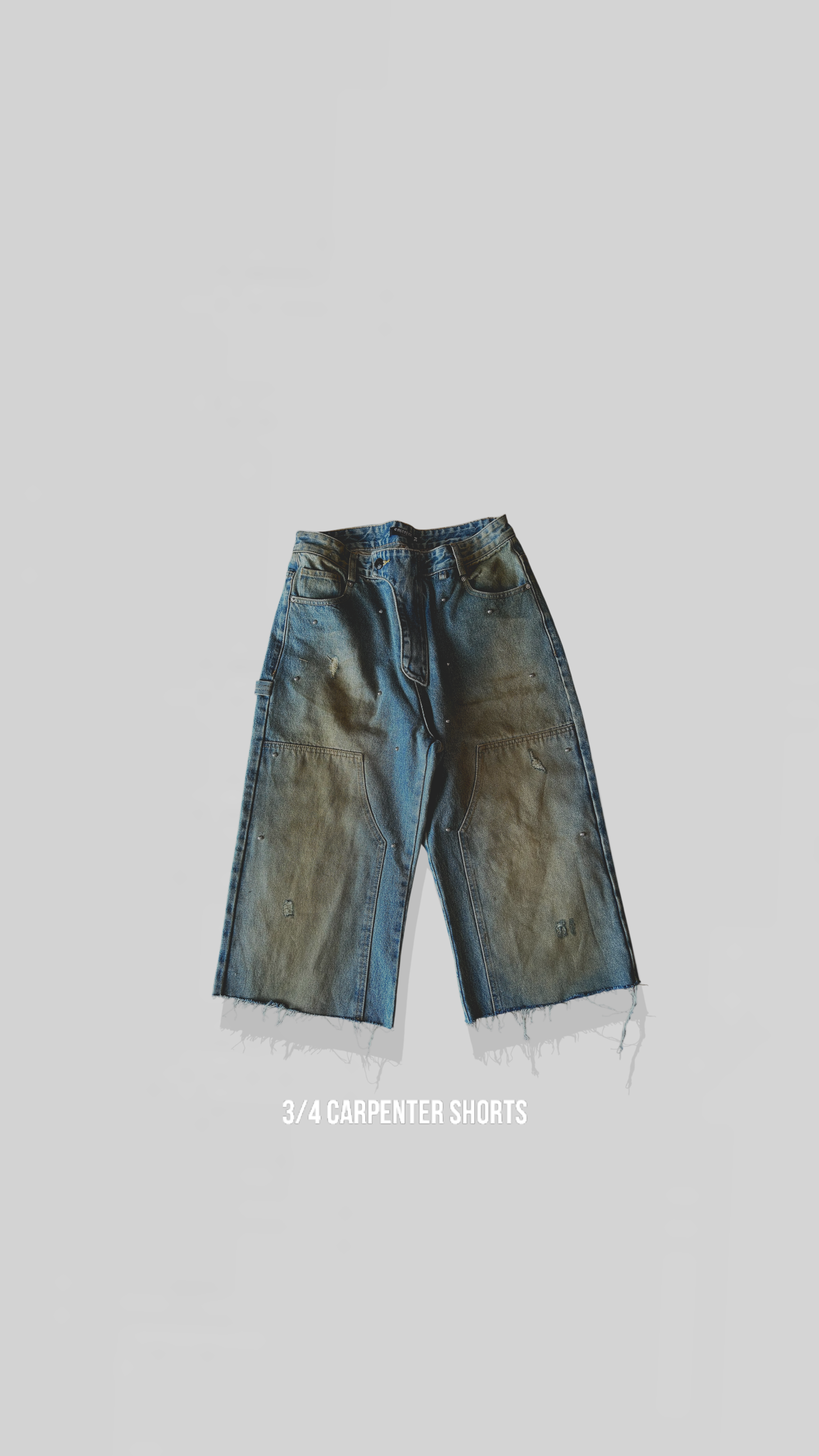 3/4 mud wash shorts