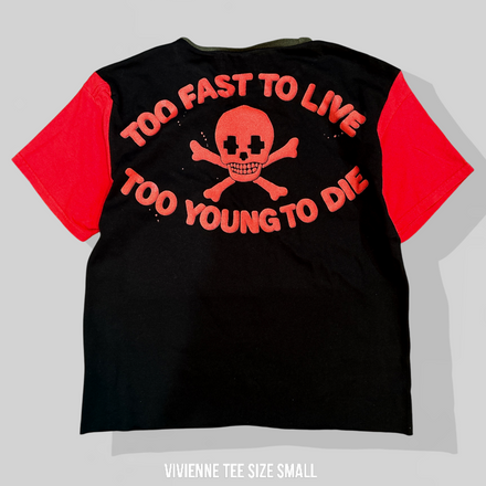 Vivienne ringer tee size small