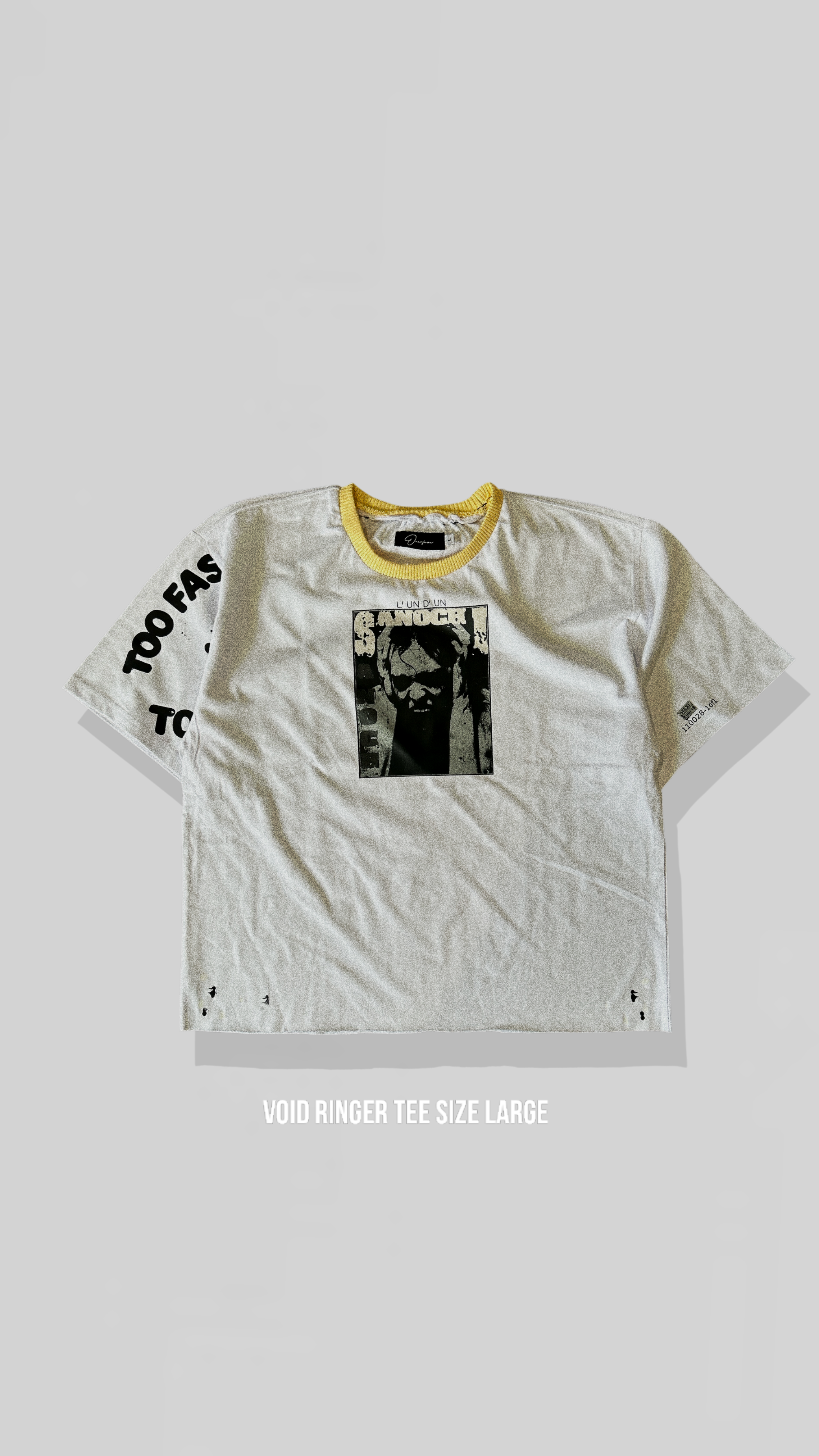 Void ringer tee size large