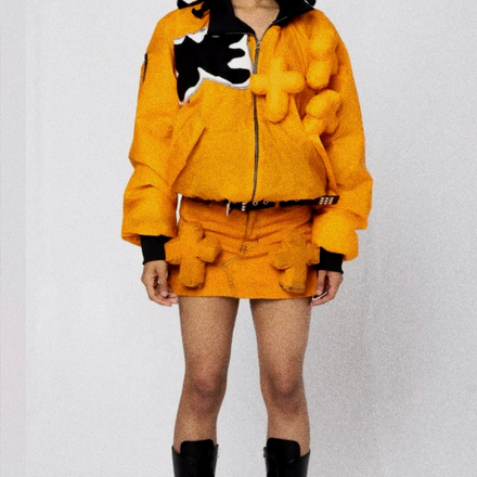 cross bomber orange