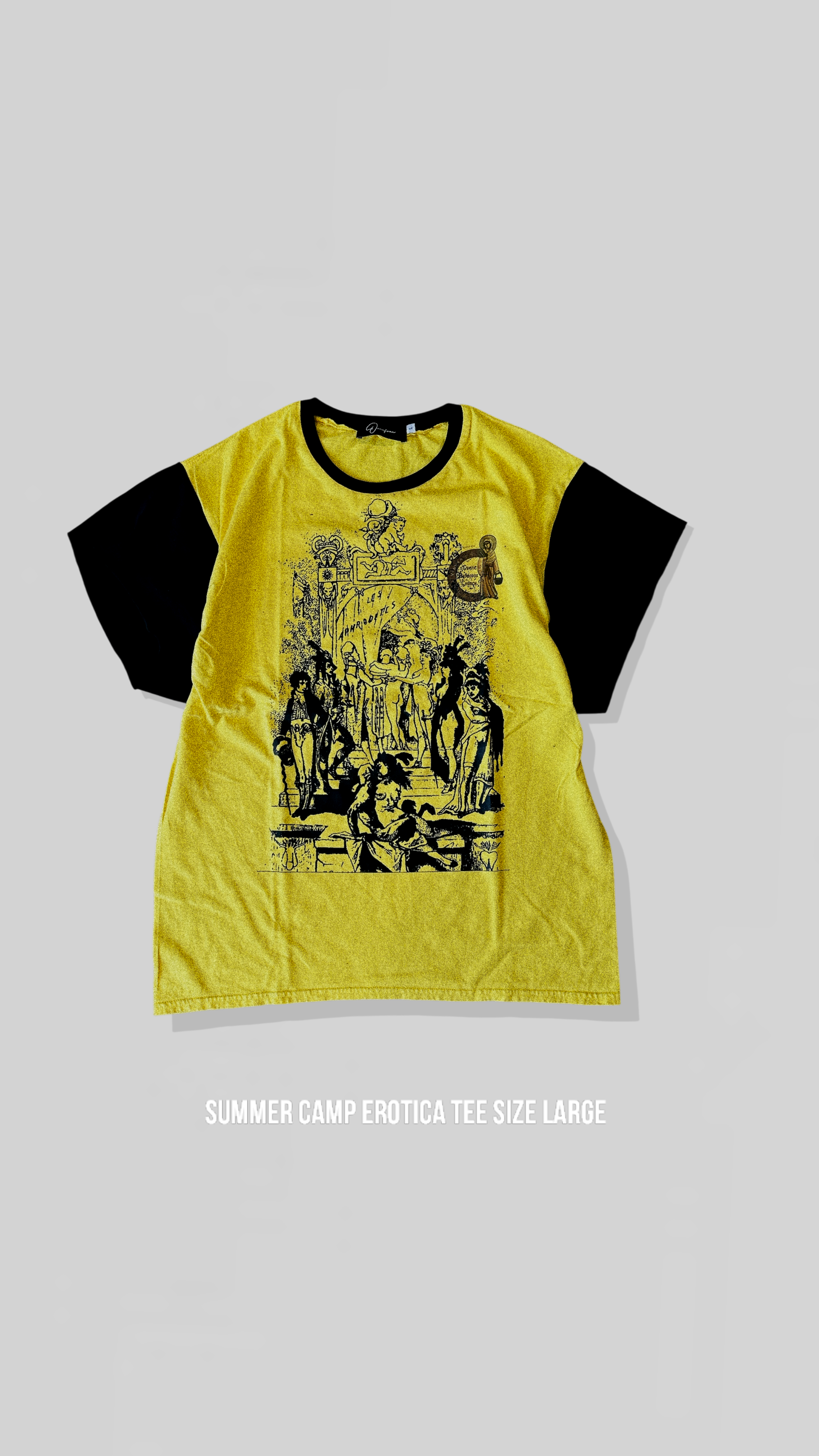 Summer camp erotica tee size large
