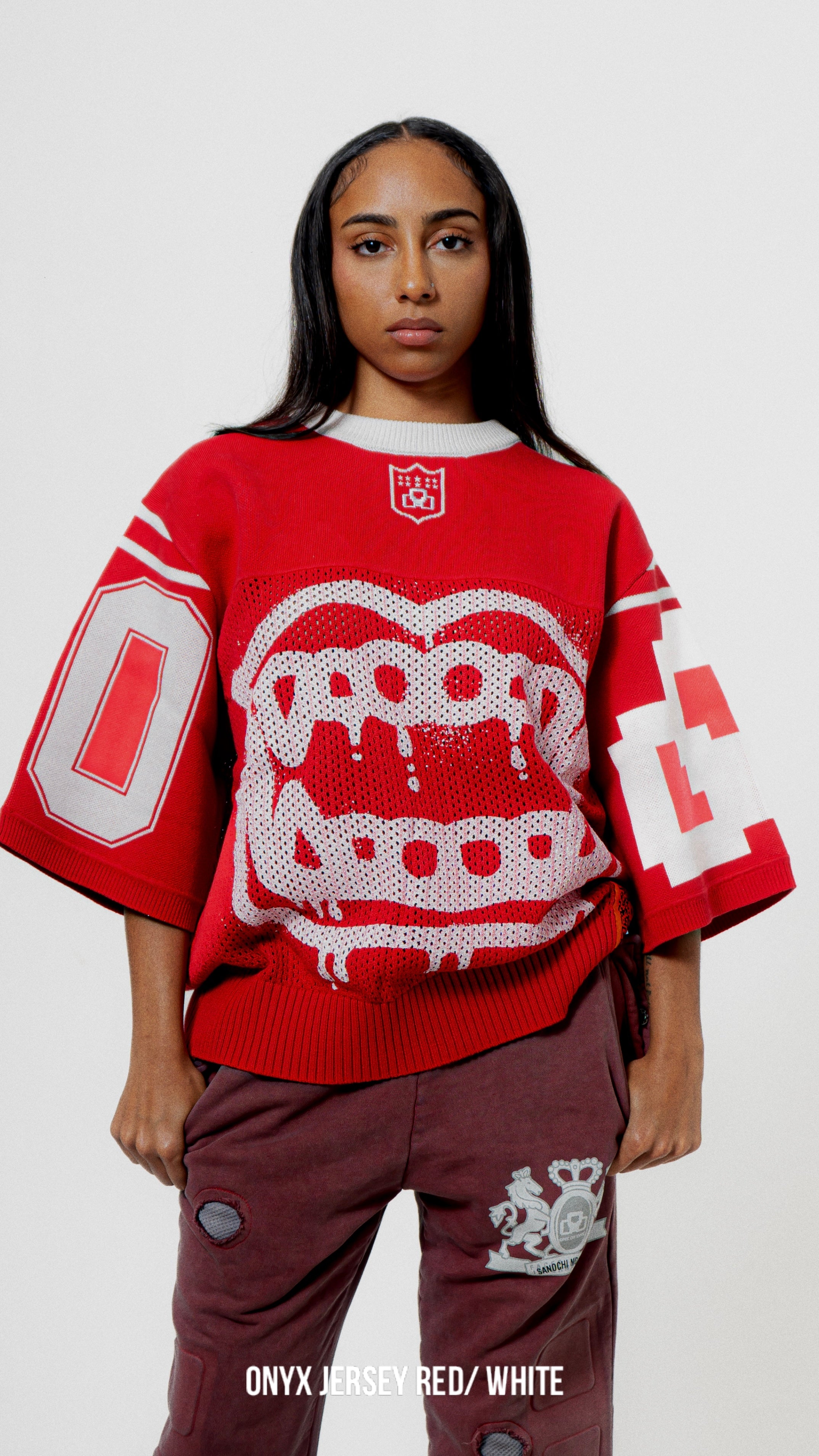 Red/ white onyx Jersey