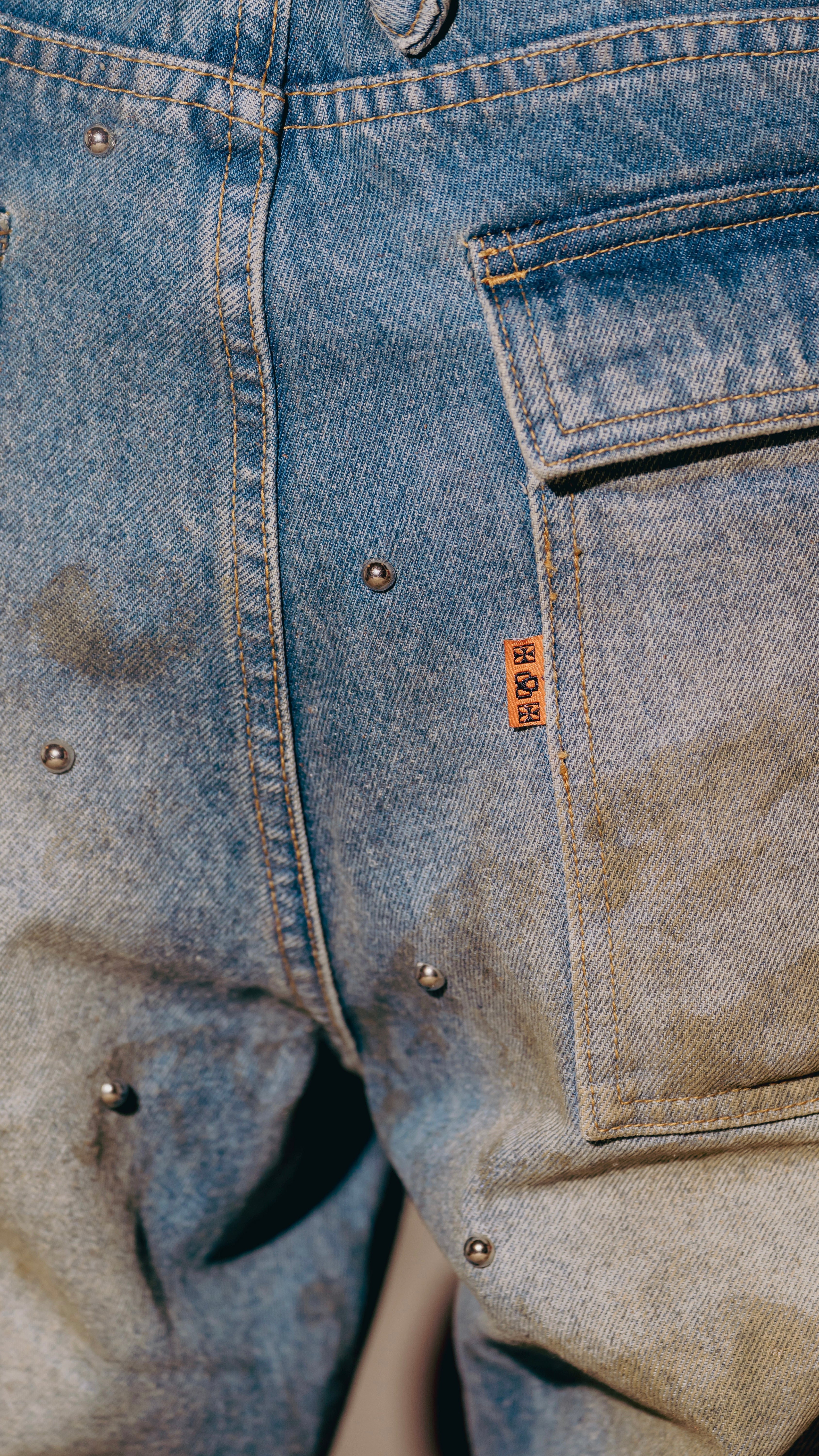 1982 studded denim