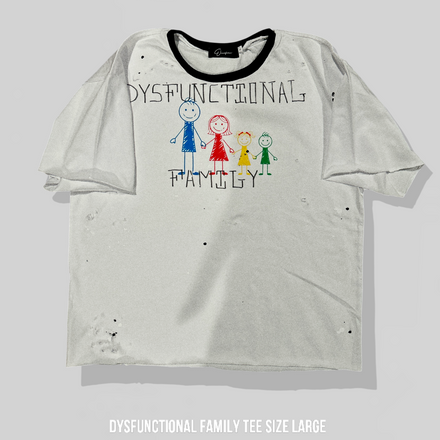 1/1 Dysfunctional family tee size large