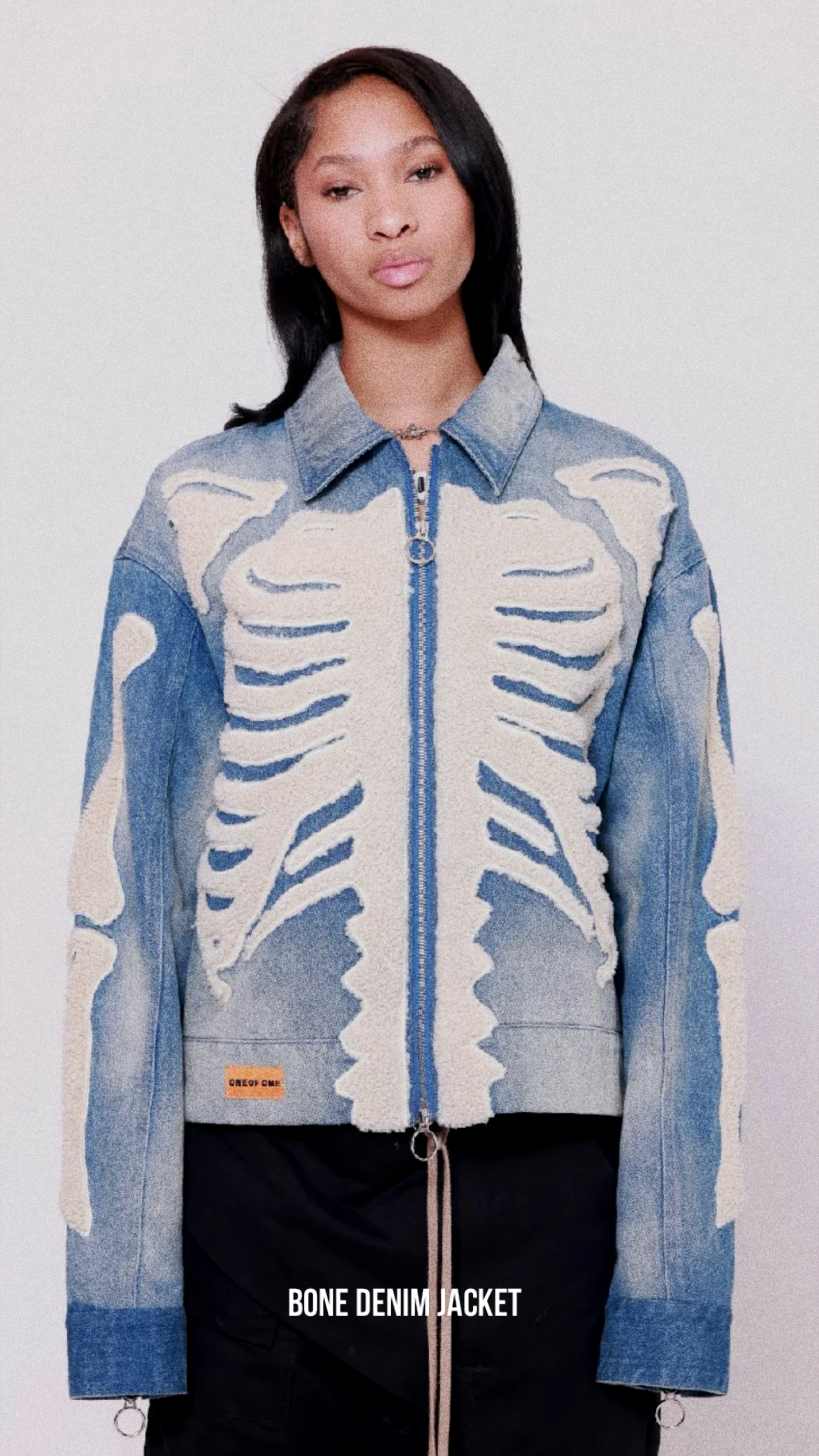 Bone denim jacket