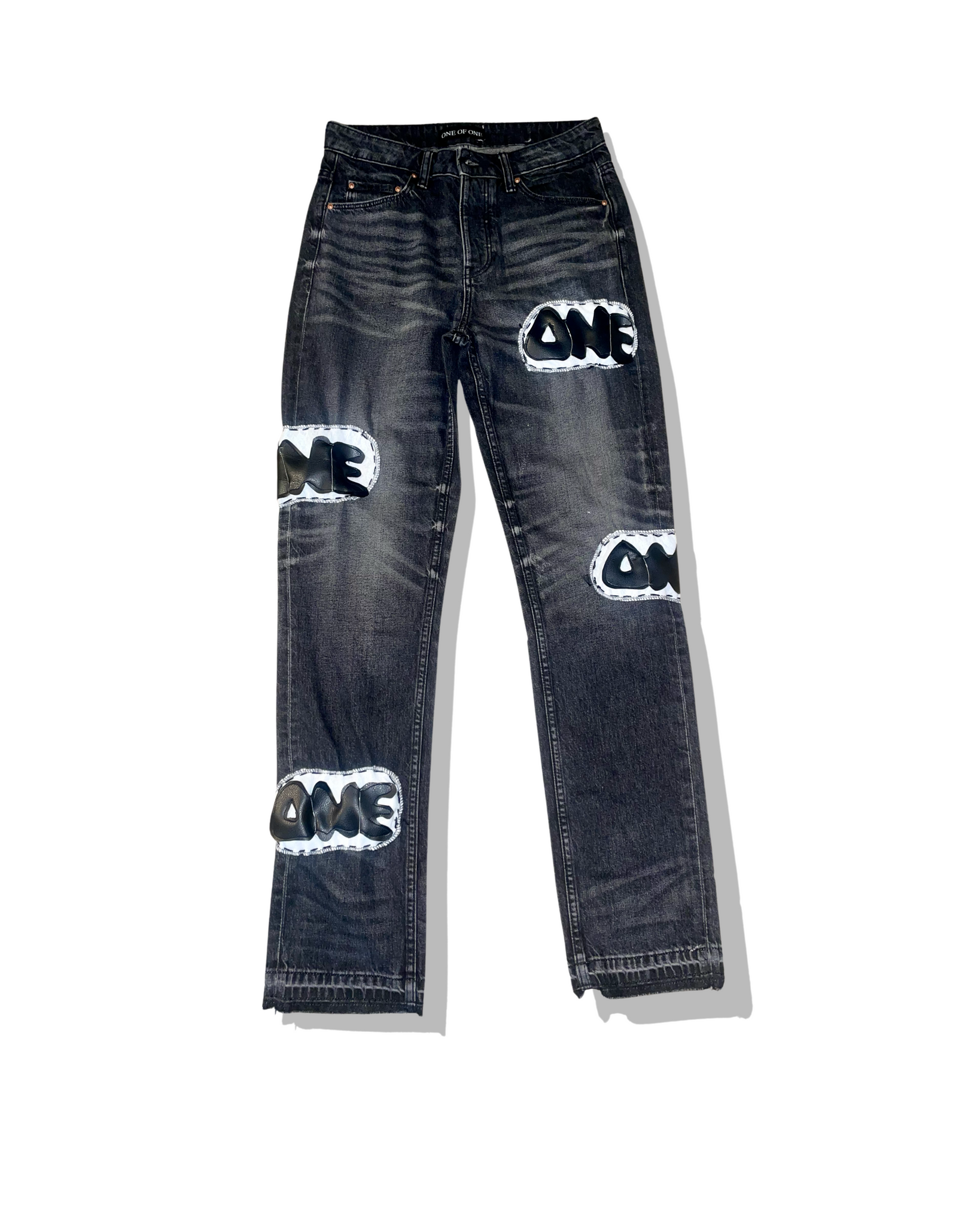 Graffiti denim pants